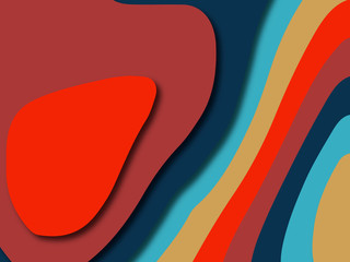 Colorful carving art.Paper cut abstract background with paper cut shapes. Template design layout for business presentations, flyers, posters, invitations