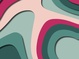 Colorful carving art.Paper cut abstract background with paper cut shapes. Template design layout for business presentations, flyers, posters, invitations