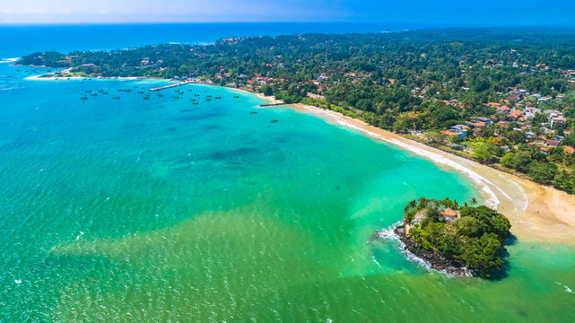 Aerial. Weligama, Sri Lanka.