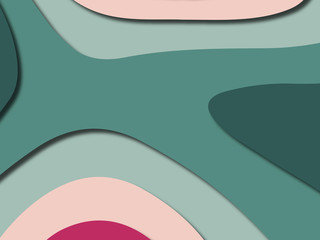 Colorful carving art.Paper cut abstract background with paper cut shapes. Template design layout for business presentations, flyers, posters, invitations