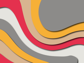 Colorful carving art.Paper cut abstract background with paper cut shapes. Template design layout for business presentations, flyers, posters, invitations