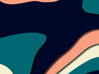 Colorful carving art.Paper cut abstract background with paper cut shapes. Template design layout for business presentations, flyers, posters, invitations