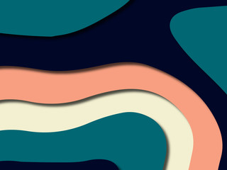 Colorful carving art.Paper cut abstract background with paper cut shapes. Template design layout for business presentations, flyers, posters, invitations