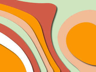 Colorful carving art.Paper cut abstract background with paper cut shapes. Template design layout for business presentations, flyers, posters, invitations