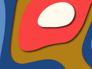 Colorful carving art.Paper cut abstract background with paper cut shapes. Template design layout for business presentations, flyers, posters, invitations