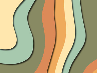 Colorful carving art.Paper cut abstract background with paper cut shapes. Template design layout for business presentations, flyers, posters, invitations