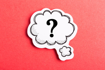 Question Mark Speech Bubble Isolated