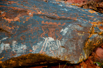 Ancient Petroglyphs - Talampaya National Park - Argentina