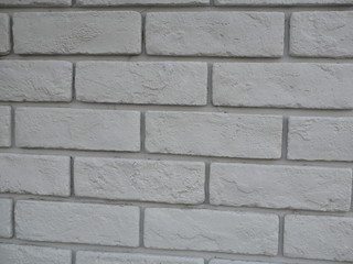 テクスチャー　白い煉瓦　壁