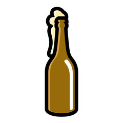 Isolated beer glass bottle. Vector illustration design