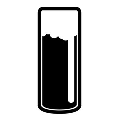 Isolated beer glass icon. Vector illustration design