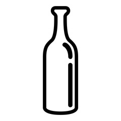 Isolated beer bottle icon. Vector illustration design