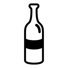 Isolated beer bottle icon. Vector illustration design