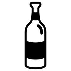 Isolated beer bottle icon. Vector illustration design