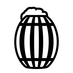 PrintIsolated wooden beer barrel. Vector illustration design