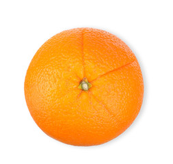 Orange isolated on white clipping path