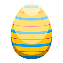 Isolated colored easter egg. Vector illustration design