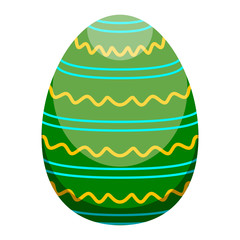 Isolated colored easter egg. Vector illustration design