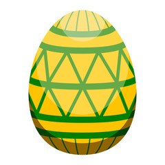 Isolated colored easter egg. Vector illustration design