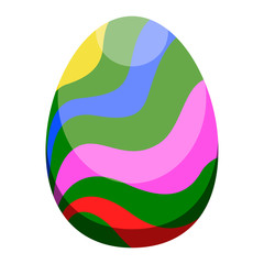 Isolated colored easter egg. Vector illustration design