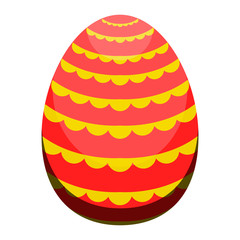 Isolated colored easter egg. Vector illustration design