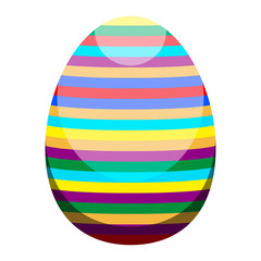 Isolated colored easter egg. Vector illustration design