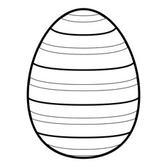 Isolated colored easter egg. Vector illustration design