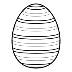 Isolated colored easter egg. Vector illustration design