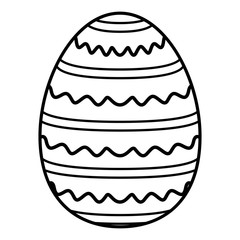 Isolated colored easter egg. Vector illustration design