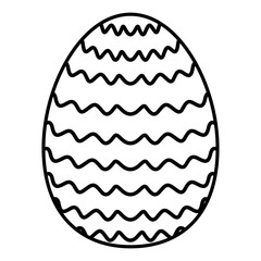Isolated colored easter egg. Vector illustration design
