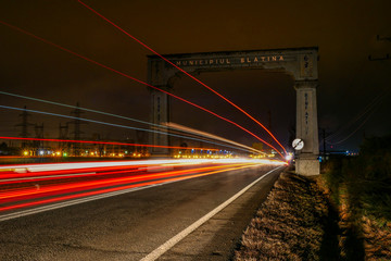 Fototapeta na wymiar Traffic streaks