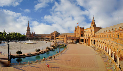 Fototapeta premium Seville, Spain. Spanish Square (Plaza de Espana)