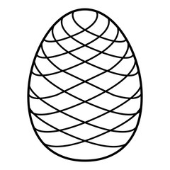 Isolated colored easter egg. Vector illustration design