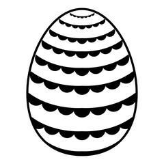 Isolated colored easter egg. Vector illustration design