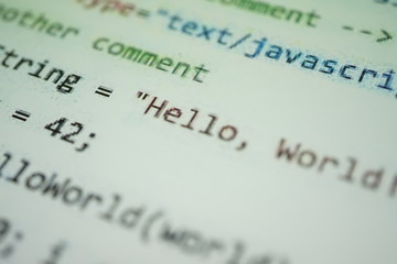 igital java code text. Computer software code concept. Programming coding.