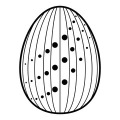 Isolated colored easter egg. Vector illustration design