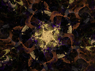 surreal futuristic digital 3d design art abstract background fractal illustration for meditation and decoration wallpaper