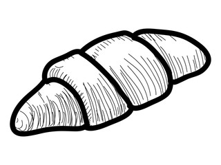 Isolated vintage sketch of a bread. Vector illustration design