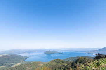 洞爺湖の全景 / 北海道の観光イメージ