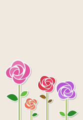 Rose greeting card