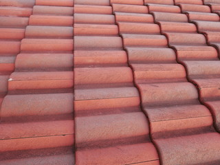 red roof tile background