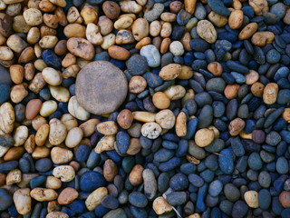 aroma stone background,pebbles on the beach
