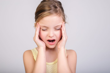 Portrait of sad child