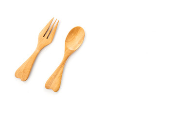 spoon and fork wooden