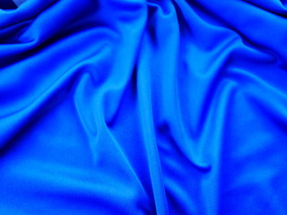 blue silk fabric background,cotton cloth texture