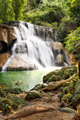 Fototapeta na wymiar waterfall in rainforest