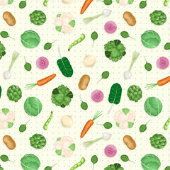 Vegetables pattern