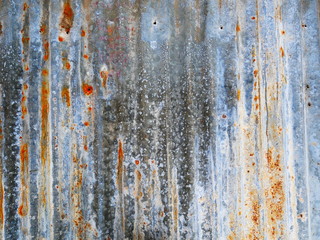 rusty metal wall background,old zinc roof texture