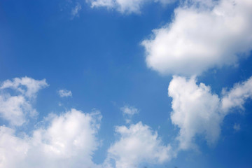 Blue sky background with cloud.