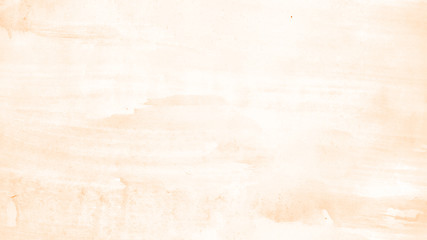 Abstract watercolor background hand-drawn on paper. Volumetric smoke elements. Orange, Turmeric color. For design, web, card, text, decoration, surfaces.